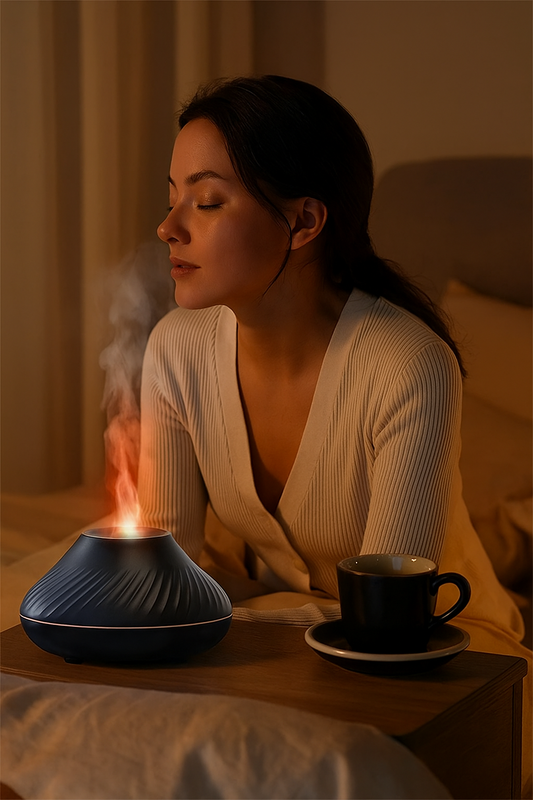 ZenFlame Aroma Diffuser – Fire Glow Ambience