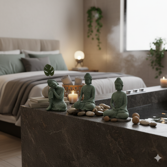 Mini Buddha Zen Statue Decor