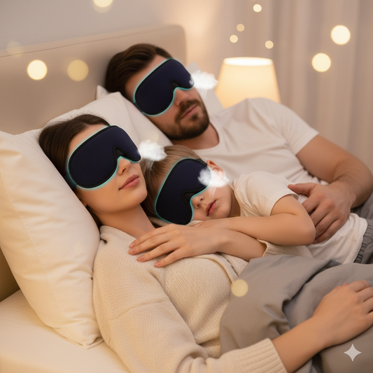 3D Contoured Sleep Mask – Light-Blocking Comfort