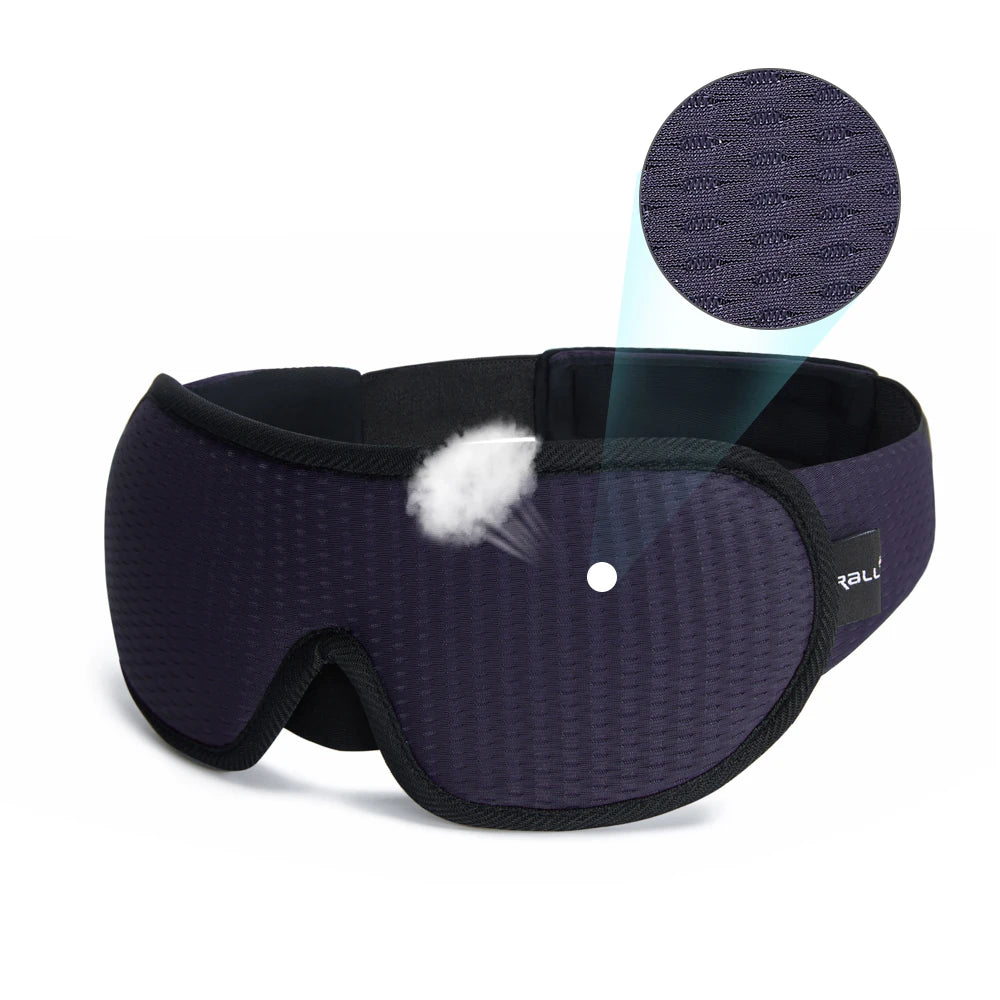 3D Contoured Sleep Mask – Light-Blocking Comfort