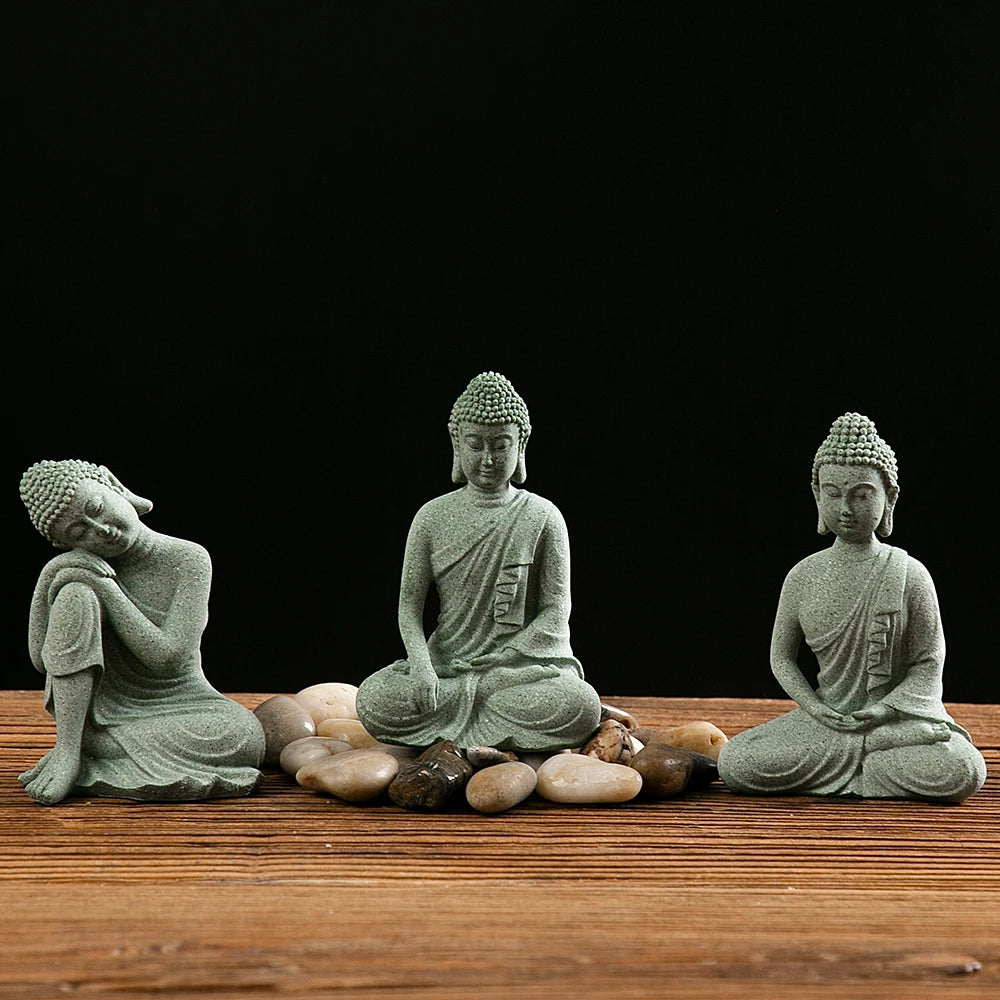 Mini Buddha Zen Statue Decor