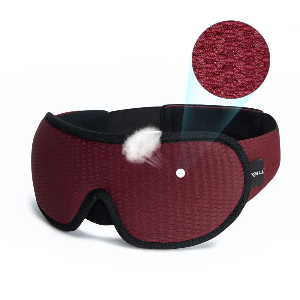 3D Contoured Sleep Mask – Light-Blocking Comfort