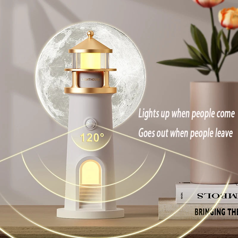 Zen'' Lunex Lighthouse Lamp