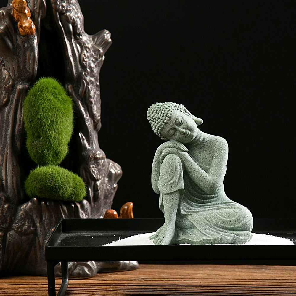 Mini Buddha Zen Statue Decor