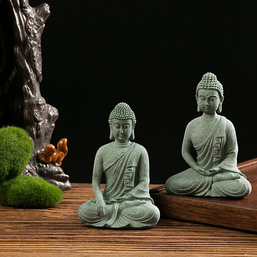Mini Buddha Zen Statue Decor